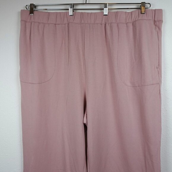 Old Navy Fleece Sweatpants Women's Size 4X Pink Elastic Waist Pull On NEW - Picture 2 of 7